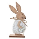 Decoratie konijn 7x4x15 cm