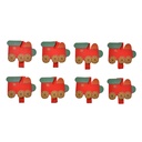 Knijper met locomotief (set van 8) 4x1x3 cm