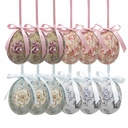 Decoratie hanger ei (set 12) Ø 4x5 cm