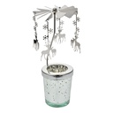 Theelichtcarrousel Ø 8x17 cm