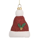 Decoratie hanger kerstmuts 7x4x10 cm