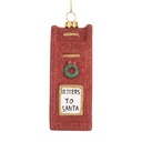 Decoratie hanger brievenbus 5x4x11 cm