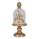 Stolp met decoratie Ø 9x22 cm