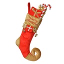 Decoratie kerstsok 24x7x46 cm