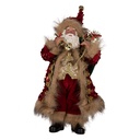 Decoratie kerstman 16x12x31 cm