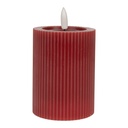 Kaars met LED Ø 8x10 cm / 2xAA