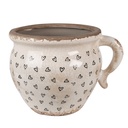 Decoratie bloempot 17x14x12 cm