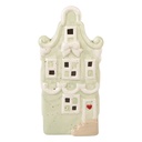 Decoratie huisje LED 11x9x22 cm