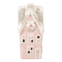 Decoratie huisje LED 11x10x24 cm