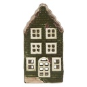 Waxinelichthouder huisje 7x7x14 cm