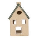 Waxinelichthouder huisje 8x11x14 cm