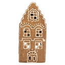 Waxinelichthouder huisje 8x7x16 cm
