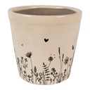 Decoratie bloempot Ø 21x20 cm