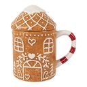 Mok met deksel 14x10x15 cm / 450 ml