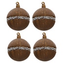 Doos kerstballen Ø 8x8 cm (set 4)