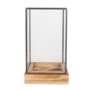 Decoratie kweekkasje 14x14x24 cm