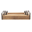 Decoratief dienblad (set van 3) 35x20x5/30x15x5/25x10x5 cm