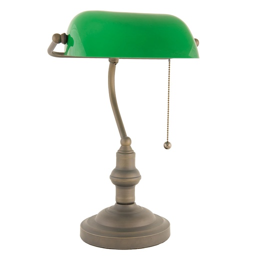 Bureaulamp groen Ø 27x40 cm E27/max 1x60W
