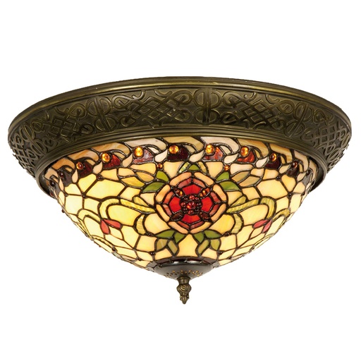 Plafondlamp Tiffany Ø 38x19 cm E14/max 2x40W