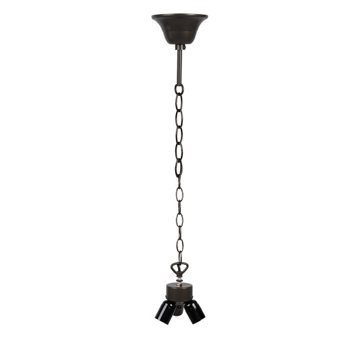 Ketting zink kleur voor Tiffany kap 130 cm E27/max 3x60W