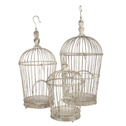 Decoratie vogelkooi (3) Ø 36x81 / Ø 31x72 / Ø 26x44 cm