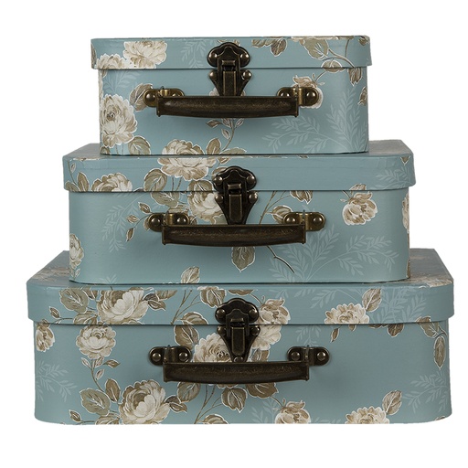 Decoratie koffer (3) 30x21x9/25x18x9/20x16x8 cm