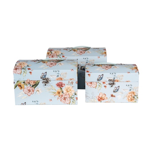 Decoratie koffer (3) 30x20x20 /26x18x18/22x15x15 cm