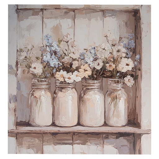 Wanddecoratie 51x3x51 cm