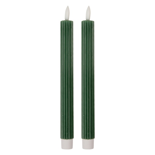 Kaars met LED set van 2 Ø 2x25 cm / 2xAAA
