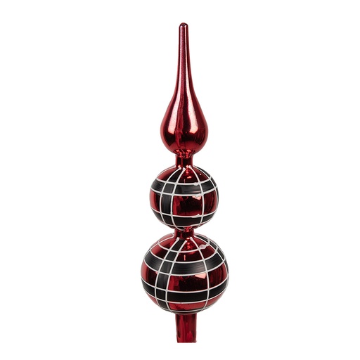 Kerstboom piek Ø 8x30 cm