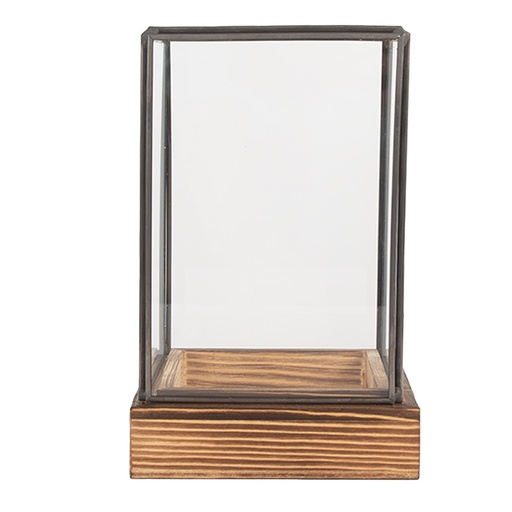 Decoratie kweekkasje 12x12x19 cm