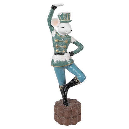 Decoratie muis 8x7x26 cm