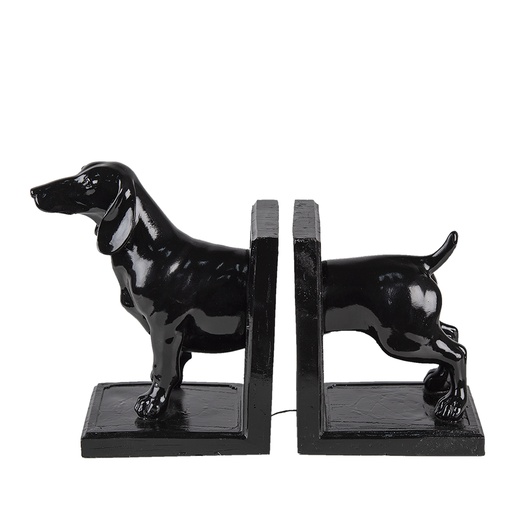 Boekensteun (2) hond 25x9x15 cm