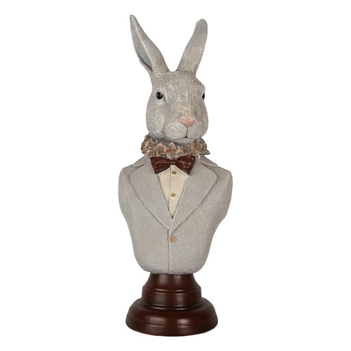 Decoratie buste konijn 15x13x39 cm