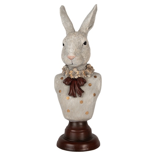 Decoratie buste konijn 13x12x39 cm