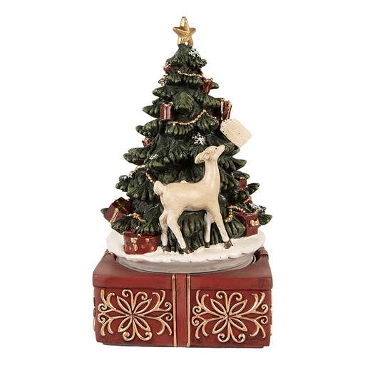 Muziekdoos kerstboom Ø 11x19 cm