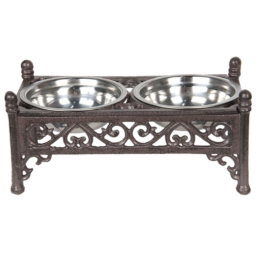 Dieren voerbak 28x15x13 cm / 2x500 ml