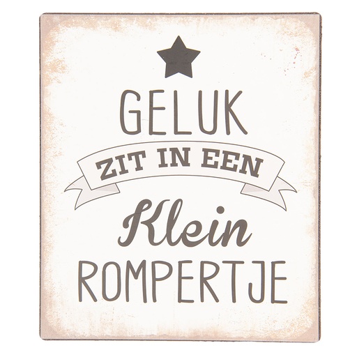 Tekstbord 13x1x15 cm