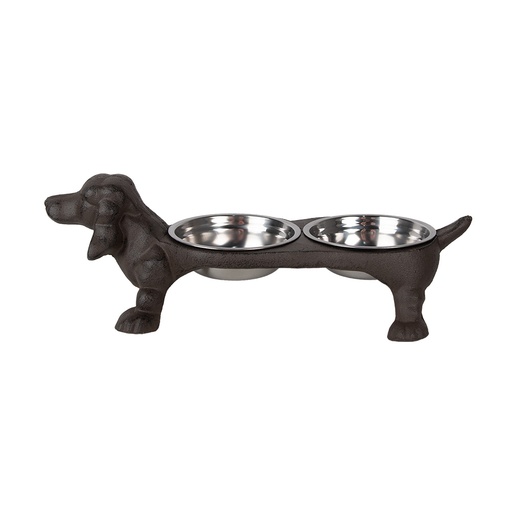 Dieren voerbak 43x23x13 cm / 2x225 ml
