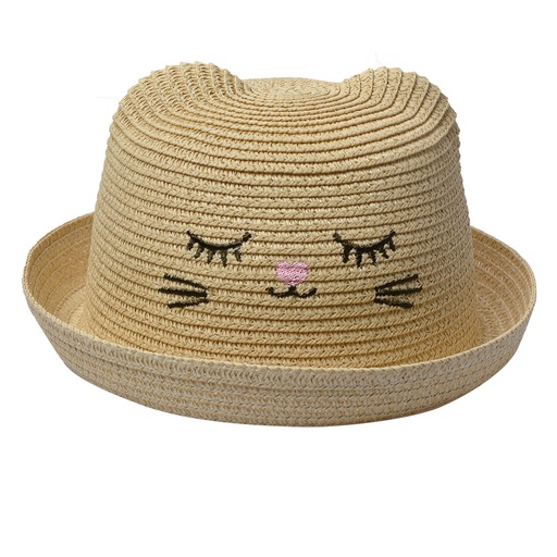 Hoed kind beige