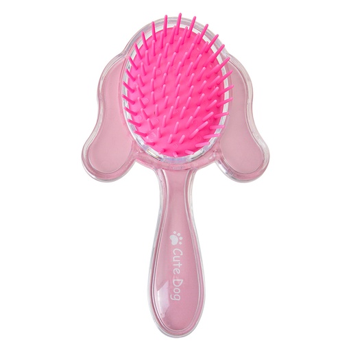 Haarborstel kinderen 15x9x3 cm roze