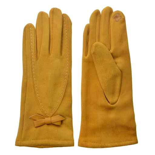 Handschoenen 8x24 cm geel