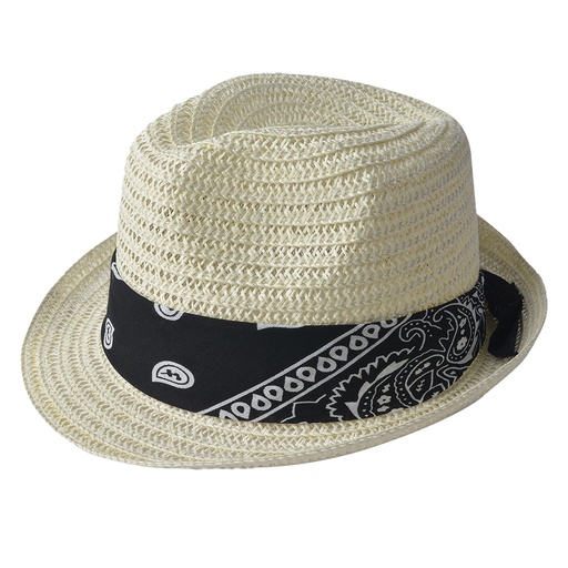 Hoed 24x23 cm creme