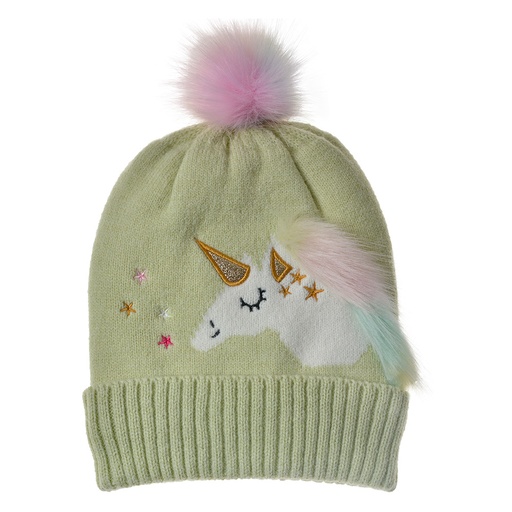 Kindermuts 20x21 cm groen